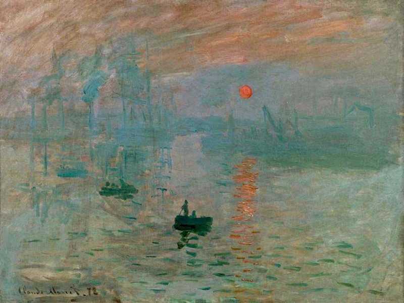 《印象，日出》Impression Sunrise (Monet, 1871)