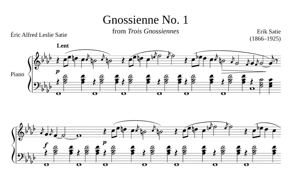 薩提 Satie - Gnossiennes