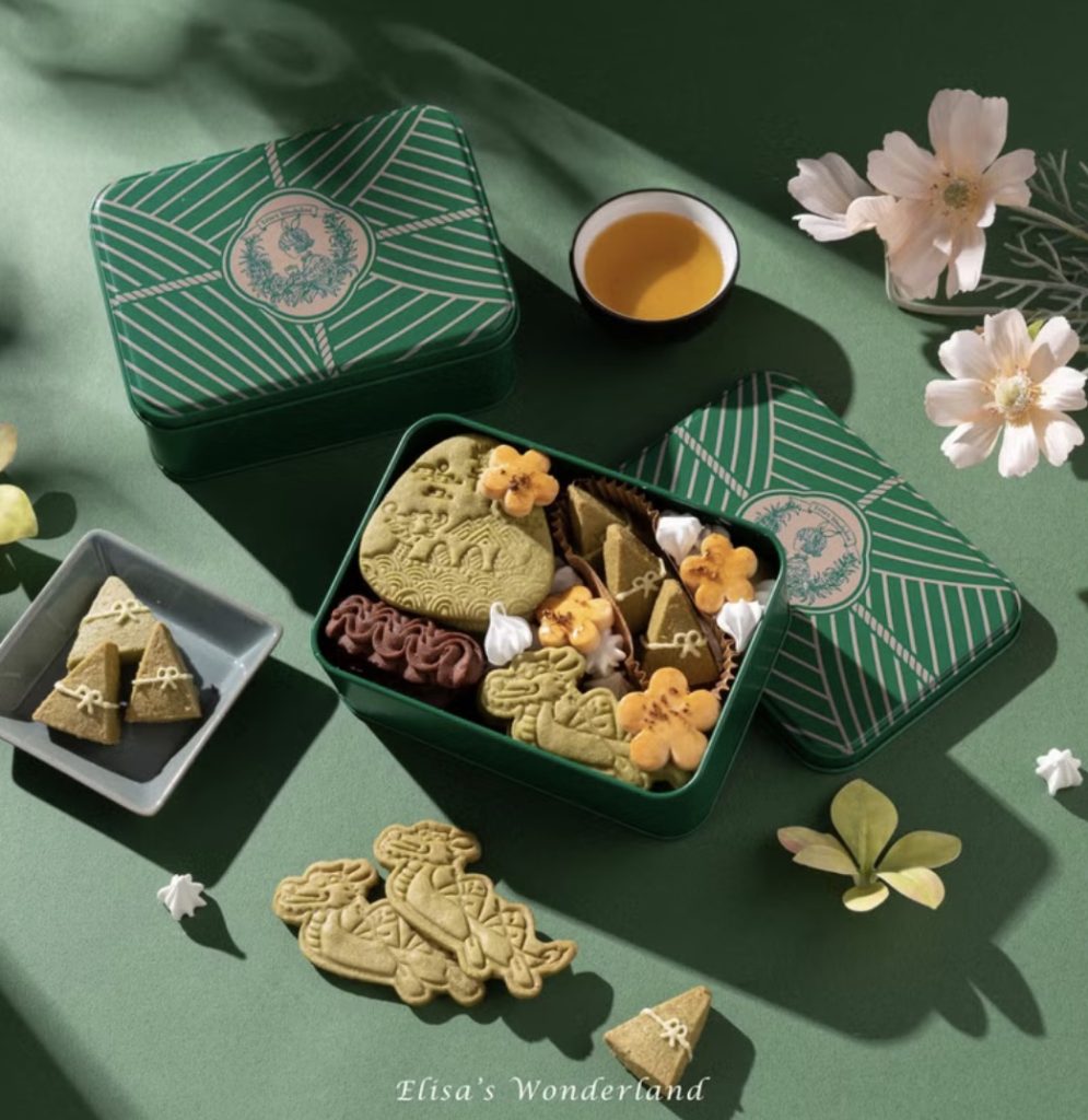 端午禮盒 【翠意織情】端午限定鐵盒餅乾禮盒