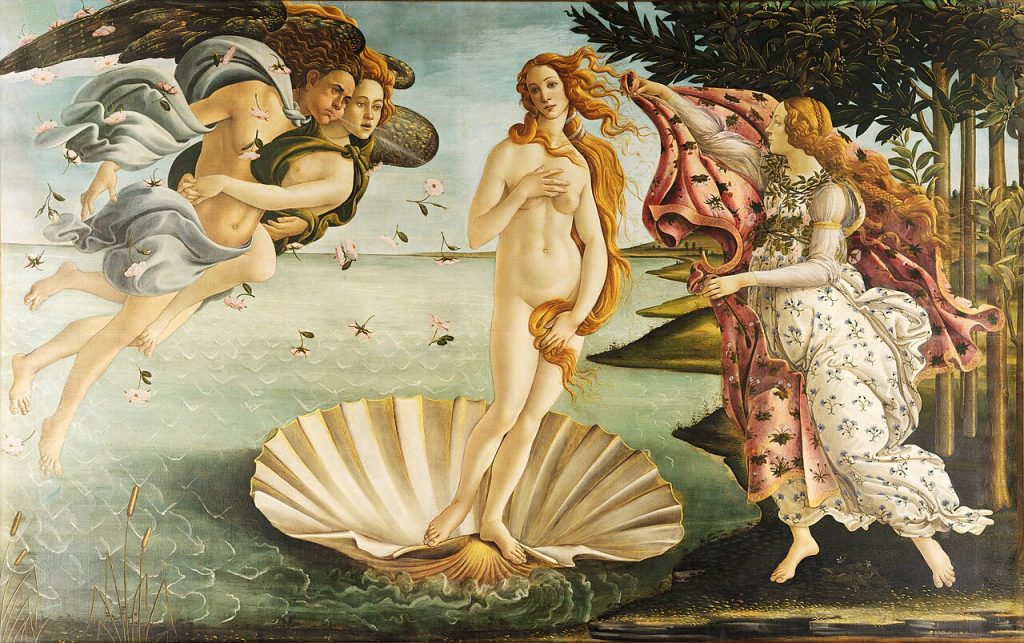 波提切利作品 一、《維納斯的誕生》The Birth of Venus (1485)